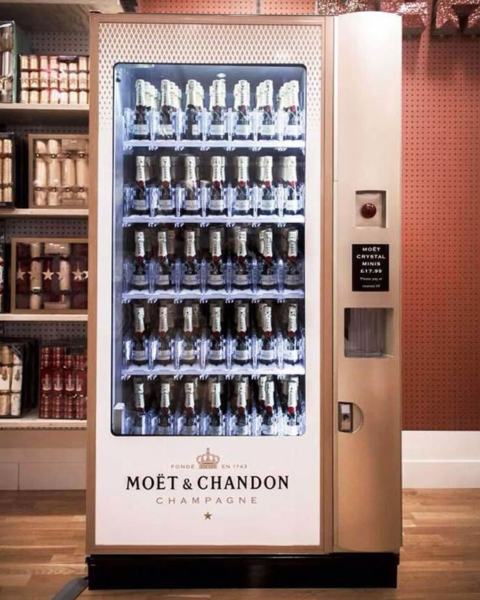Автомат шампанского Mo?t & Chandon введен в Селфридже