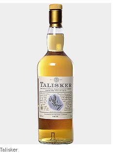 Talisker - Односолодовый виски с острова Скай. Характер мощный и решительный. Цвет бледно-золотой. Вкус объемный, гладкий, хорошо сбалансированный, обволакивающий. Острый, торфяной и резко выраженный солоноватый привкус. Баланс дыма, морской соли, специй, солода и дерева. Окончание продолжительное и глубокое. Оставляет приятное послевкусие.